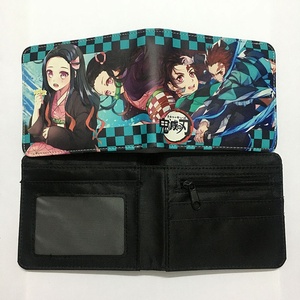 Anime Demon Slayer Wallet Tanjiro Nezuko Zenitsu Inosuke Short Bifold Leather Money Bag Photo Card Holder A-500 - Product Image 1
