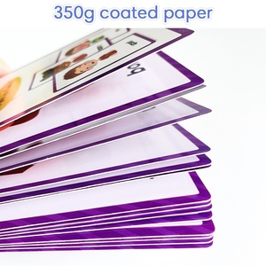 Cartes d'émotions personnalisées en papier fantaisie pour enfants, cartes de mots gaufrées, cartes laminées imperméables, jouets éducatifs SEL pour l'apprentissage émotionnel préscolaire - Product Image 3