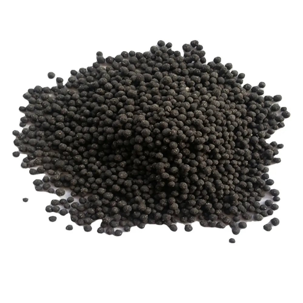 フミン酸有機物肥料を含むNPK複合肥料黒粒状