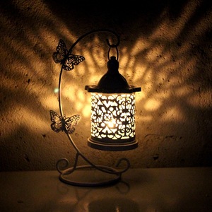 Moroccan <strong>Candle</strong> Lanterns <strong>Wedding</strong> Metal Storm Lantern Home Decoration - Product Image 6
