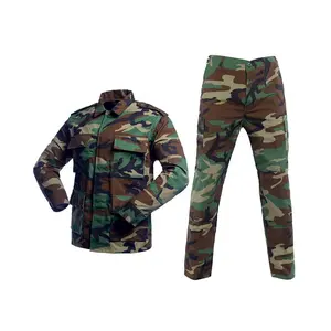 Vente en gros en stock camouflage tactique Woodland TC65/35 costume uniforme BDU