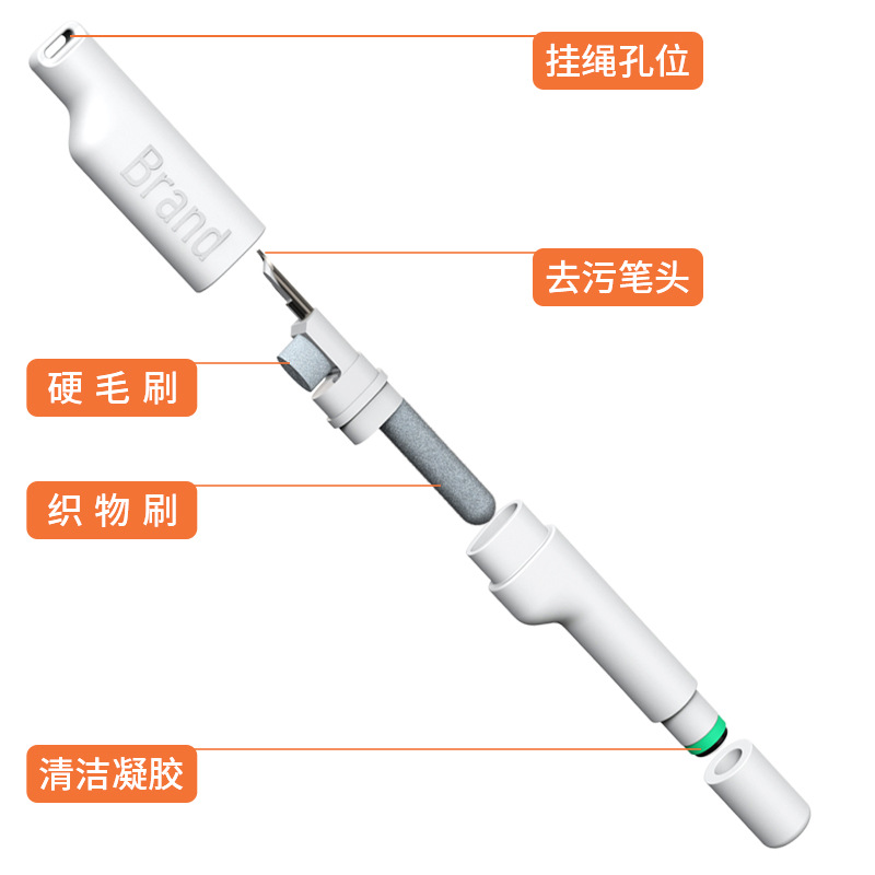 Новинка 2022 г., многофункциональная ручка для удаления пыли и чистки зубной гарнитуры, беспроводной инструмент для чистки вкладышей