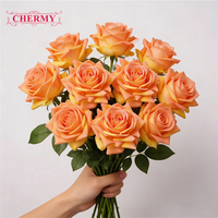 CM-TH1233 Haute Qualité Nouvelles Roses En Latex Rose Réalistes Fleurs De Mariage Artificielles Real Touch Roses Rose