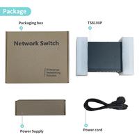 OEM/ODM GXCOM TS8108P Switch PoE Gigabit Pasivo de 24V 8*10/100/1000Mbps con VLAN, AP Inalámbrico, CPE, Router Bridge