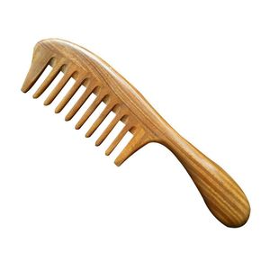 Peigne en bois fait main pour démêler les cheveux naturels, antistatique, finition lisse, outil de toilettage disponible au meilleur prix pour la vente en gros - Product Image 4