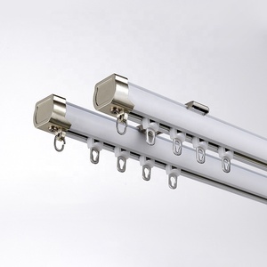 <span class=keywords><strong>Binario</strong></span> <span class=keywords><strong>Doppio</strong></span> in Alluminio <span class=keywords><strong>per</strong></span> <span class=keywords><strong>Tende</strong></span>, Design a Canale da 1 Pollice di Diametro <span class=keywords><strong>per</strong></span> Installazione a Soffitto, Ospedali, Uffici - Product Image 2