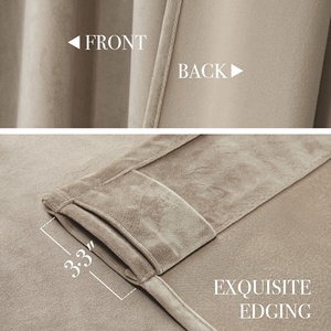 <span class=keywords><strong>Rideaux</strong></span> occultants en <span class=keywords><strong>velours</strong></span> pour la chambre et le salon <span class=keywords><strong>Rideaux</strong></span> isolants thermiques à assombrissement doux dans le style européen - Product Image 6