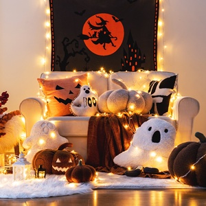 Couverture Polaire Oeko-Tex Enfant Halloween Crâne Effrayant Automne Fantôme Chat Sorcier Château Magie Quatre Saisons Avion Ruban Carte - Product Image 2
