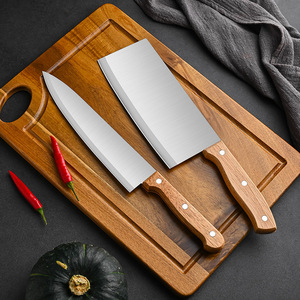 Cuchillo para carne <span class=keywords><strong>de</strong></span> 5.5 pulgadas con hoja <span class=keywords><strong>de</strong></span> acero inoxidable y mango <span class=keywords><strong>de</strong></span> madera para cocina doméstica - Product Image 4