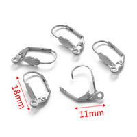 Boucles d'oreilles en acier inoxydable 18K PVD irrégulier avec crochet pour boucles d'oreilles DIY faisant des accessoires de bijoux résultats en gros