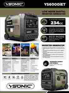 Générateur d'énergie à huile à refroidissement par air YSONIC LYS6000IET 230V 24A pour le camping - Product Image 4