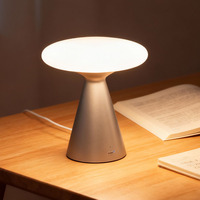 Lampe de bureau LED ovale simple et minimaliste moderne, alimentée par courant alternatif, pour chambre à coucher, salon, hôtel