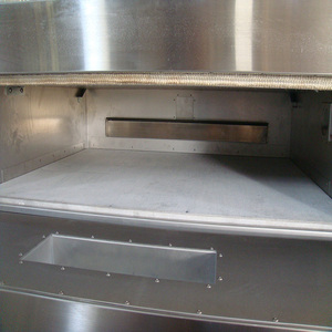 Four à sole industriel double autoportant en acier inoxydable 304, pour pain et pizza, avec option gaz et contrôle numérique du minuterie, pour pâtisserie - Product Image 2