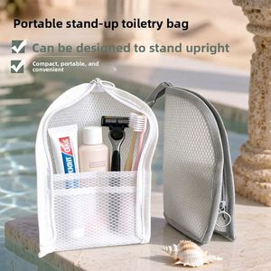 Trousse de Toilette de Voyage Portable et Étanche pour Brosses à Dents, Maquillage et Articles de Salle de Bain, avec Étui en Maille pour Voyages d'Affaires et Activités de Plein Air - Product Image 3