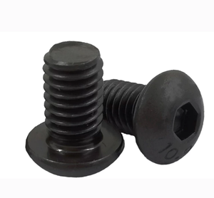 Tornillo LeGood de acero al carbono con óxido negro, cabeza hexagonal, rosca 5/16-24, longitud de 1 pulgada - Product Image 3