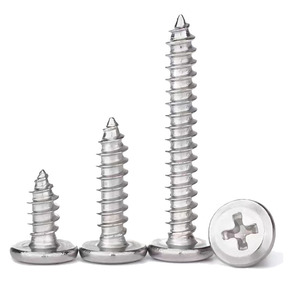 304 Stainless Steel Flat Head Phillips Self Tapping Screws Metric Right Hand Wood Fasteners A2 70 Grade Round Head - Product Image 3