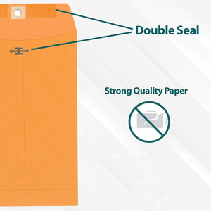 Biểu Tượng Tùy Chỉnh Và Địa Chỉ In Ấn Phong Bì Giấy Kraft Có Khóa Cài Để Cung Cấp Văn Phòng Gói 100 Cho A4 - Product Image 4