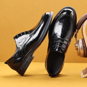 Chaussures en cuir pour hommes de haute qualité, faites à la main, pour l'été et l'automne, chaussures de mariage et de cérémonie, imperméables - Product Image 2