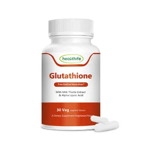 Capsules poudre de gluthtinone 500mg, produit blanchissant pour la peau, avec gel de collagène et Vitamine C, possibilité de dropshipping