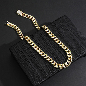 <span class=keywords><strong>Collana</strong></span> <span class=keywords><strong>a</strong></span> Catena Intrecciata Hip-Hop di Alta Qualità, Placcata in Oro 14k, Impermeabile, Gioielli alla Moda per Uomini e Donne - Product Image 4