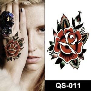 Nuevo Tatuaje Temporal Impermeable para Mujeres y <span class=keywords><strong>Hombres</strong></span>, Adhesivo Sexy con Diseño de Flores Indias y Rosas, Tatuaje Falso para Cintura, Dedos y Manos - Product Image 2