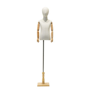 Maniquí para niños Tienda de ropa para niños y niñas Ventana de mesa para personas Soporte de exhibición de media longitud - Product Image 6