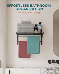 Online Shopping Wall Mounted Pan Holder Pot Rack with 12 Removable Hooks Iron <b>Kitchen</b> Storage <b>Shelf</b> for Cookware 50 kg Load - Product Image 2
