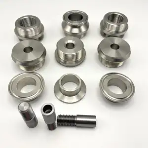 Custom CNC Machined Metal Cutting Parts Machine 5 Axis Machining 316 Steel Mini CNC Fabrication Stainless Parts