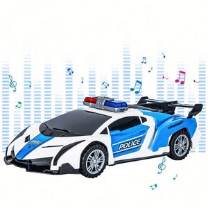 Kids Boy Electric Deformation Series Universal Stunt Car 360 Degrees High Speed Rotating B/o Toy With Light <b>Music</b> - Product Image 4