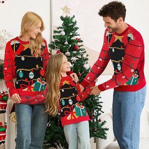 <span class=keywords><strong>Pull</strong></span> <span class=keywords><strong>de</strong></span> Noël <span class=keywords><strong>moche</strong></span> pour femmes et enfants - Polyester rayonne anti-boulochage tricoté avec motif <span class=keywords><strong>de</strong></span> personnage - Hiver - Product Image 3