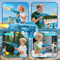 Enfants en plastique été piscine plage jeu de combat Mini pistolet à eau jouet pas cher en gros Portable automatique pistolet à eau électrique pistolet
