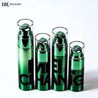 Flacon pompe sans air PCR 20ml 30ml 40ml 50ml, emballage cosmétique sans air en PP métallisé pour crème anti-âge