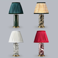 Lampe de table en marbre à gradation de luxe moderne 2700K Lampe de chevet portable rechargeable tactile Lampe de table décorative sans fil