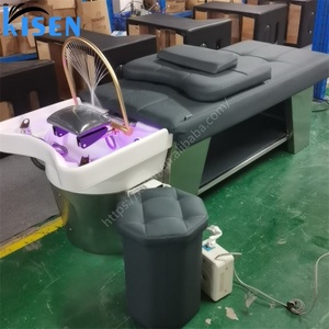 เก้าอี้สระผมพร้อมระบบนวดศีรษะแบบน้ำวนและอบไอน้ำ ยี่ห้อ Kisen Manufacturers Direct สำหรับร้านทำผมและสปา - Product Image 4