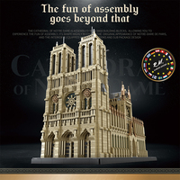 Notre-Dame de Paris (8868 pièces) – Kit d'architecture en plastique DIY, célèbres blocs de construction