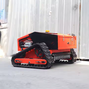 Tất cả các địa hình Máy cắt cỏ cao su theo dõi điều khiển từ xa dễ dàng để hoạt động nông nghiệp <span class=keywords><strong>RC</strong></span> máy cắt cỏ Reel Máy cắt - Product Image 3