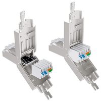 Conector LAN CAT7 RJ45 10 Gbit/s Ethernet AWG 22-24 completamente blindado STP 50μ contactos chapados en oro piezas de telecomunicaciones para Cable de red