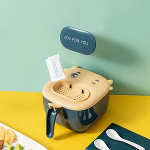 Melhores Utensílios de Cozinha: Conjunto de Caixa e Pote para Temperos com Divisórias em Quatro Partes, Padrão de Vaca em Estilo Nórdico, Plástico Ecológico com 4 Colheres - Product Image 2