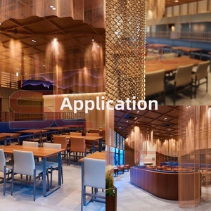 Trattamenti Architettonici Personalizzati per Soffitti <span class=keywords><strong>con</strong></span> Tende in Rete di Alluminio a Catena - Product Image 3