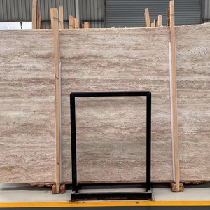 Losas de Mármol Travertino Turco de Piedra Natural Pulida Moderna y Única del Mejor Proveedor, Azulejos de Gran Formato para Interiores/Hotel/Villa - Product Image 4