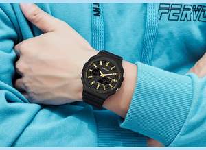 Jam Tangan Digital Anak Perempuan SANDA 6016 Desain Baru, Tahan Air 30M, LED <span class=keywords><strong>Analog</strong></span>, Tali Karet, Tampilan Tanggal Bercahaya, Sport Mewah - Product Image 3