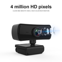 Cámara Web 2K Full HD 1440P, micrófono de enfoque automático, Sensor de imagen CMOS USB, 10x-20x, videollamadas ópticas, cámara de ordenador, cámara web