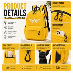 Fabricant de sacs à dos OEM 2026 avec logo personnalisé – Fournisseur rapide de sacs à dos pour étudiants - Product Image 3