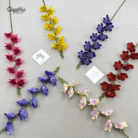 Bunga Freesia Buatan Berkualitas Tinggi 10 Tangkai Grosir Pabrik Kustom untuk Dekorasi Ruangan QYYN-1194