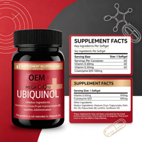 Coenzyme Q10 de haute qualité, liposoluble, naturel, antioxydant pour la santé cardiaque, complément vitaminique, flacons de 60 capsules, 2 doses quotidiennes pour