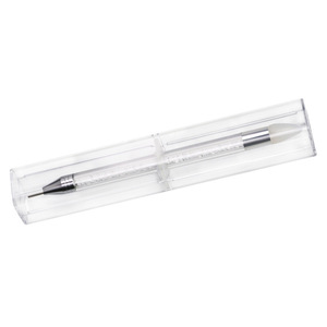 Stylo à double embout en silicone pour nail art, support de diamants, outil de pose à tête angulaire pour la décoration de strass - Product Image 1