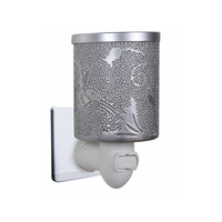 Diffuseur électrique mural en métal et plastique pour cire parfumée et bougies, idéal pour les cubes de cire, décoration intérieure et cadeau