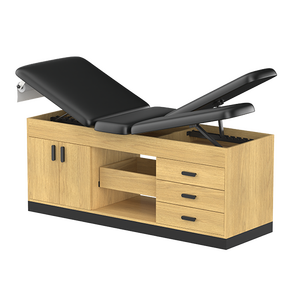 <span class=keywords><strong>Table</strong></span> <span class=keywords><strong>d</strong></span>'<span class=keywords><strong>examen</strong></span> médicale réglable en bois à <span class=keywords><strong>prix</strong></span> <span class=keywords><strong>d</strong></span>'usine avec armoire pour hôpitaux ou cliniques - Product Image 5