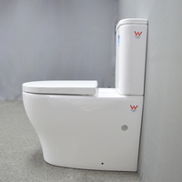 WC à deux pièces en céramique pour salle de bain, WC pour personnes handicapées, WC sans bride rond à double chasse d'eau, siphon en P, marque WaterMark, Nouvelle-Zélande