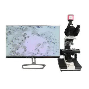Биологический микроскоп с большим полем зрения, визуализация, прозрачная работа для медицинского обучения, научно-исследовательский микроскоп